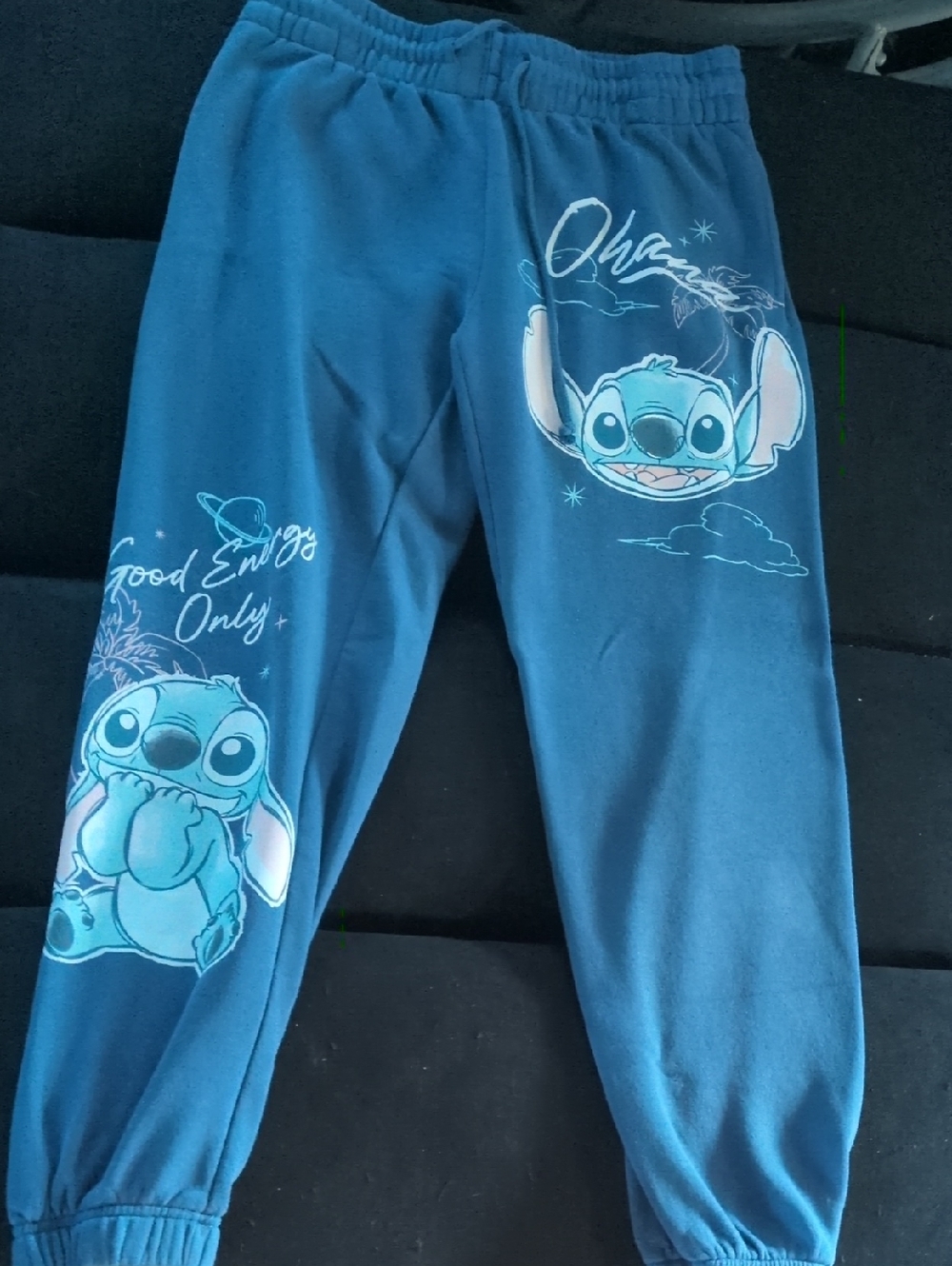 Stitch Graphic Lounge Joggers - Blue